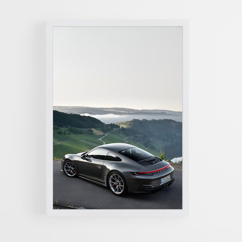 Poster magnifique gt touring – affiche Porsche (vue 3)